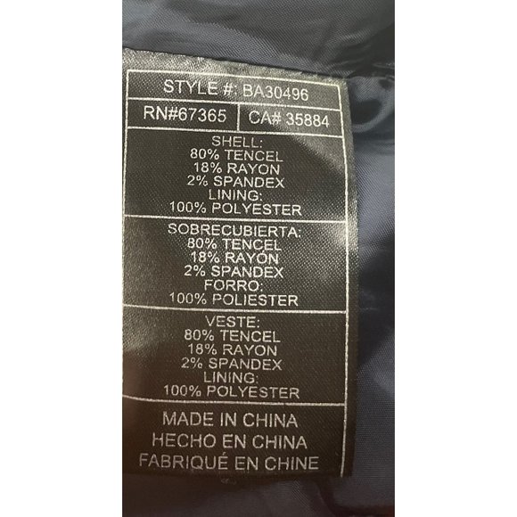 BB Dakota Women's Size Medium Navy Pea Coat - Picture 3 of 7